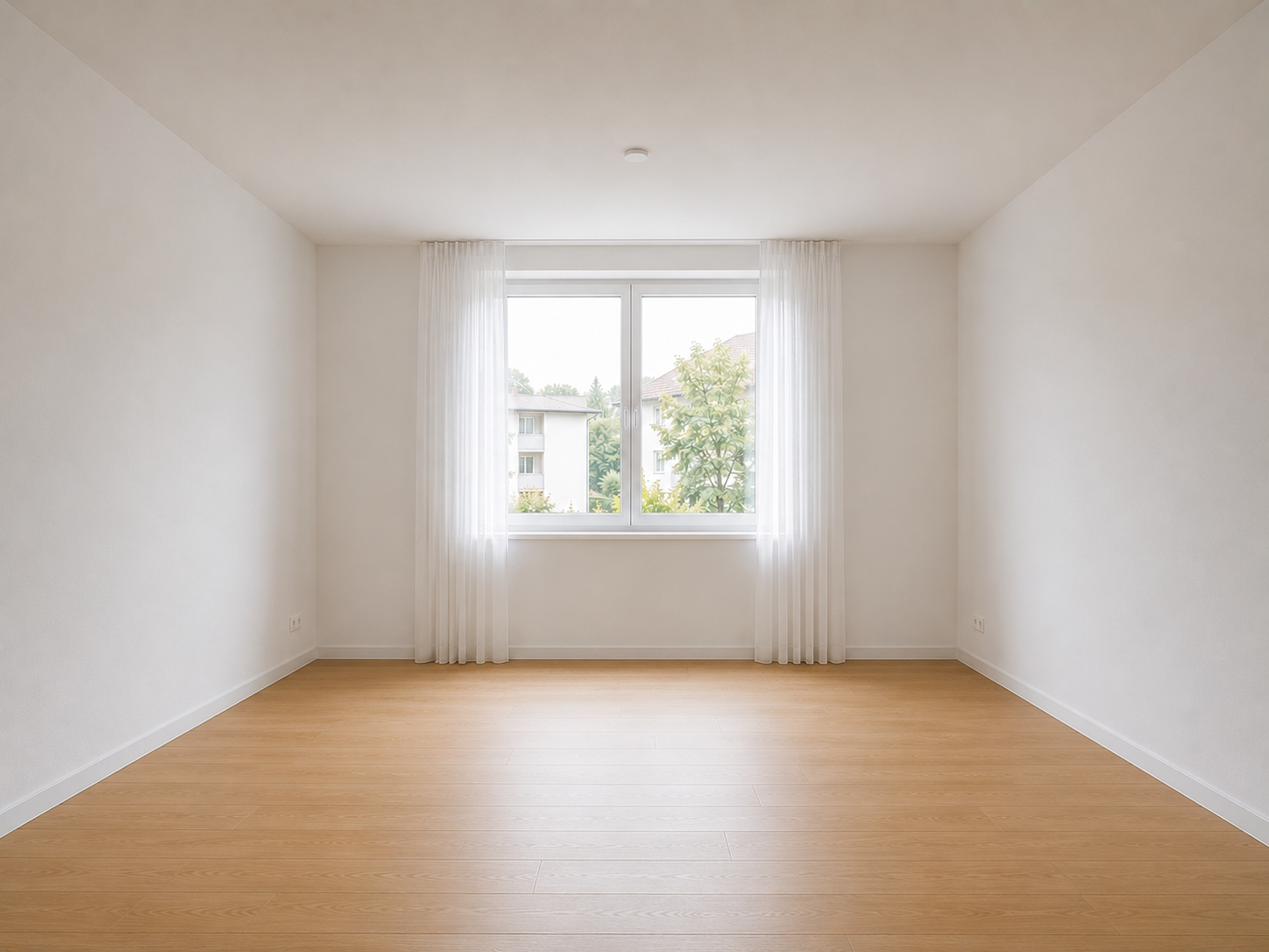 Schlafzimmer leer